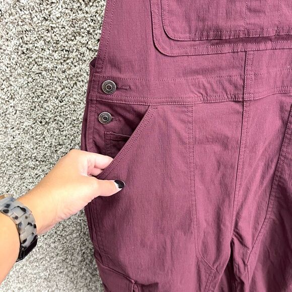 Duluth Trading Co Overalls Women’s Small Burgundy Maroon Heirloom Gardening Bib - Picture 3 of 7